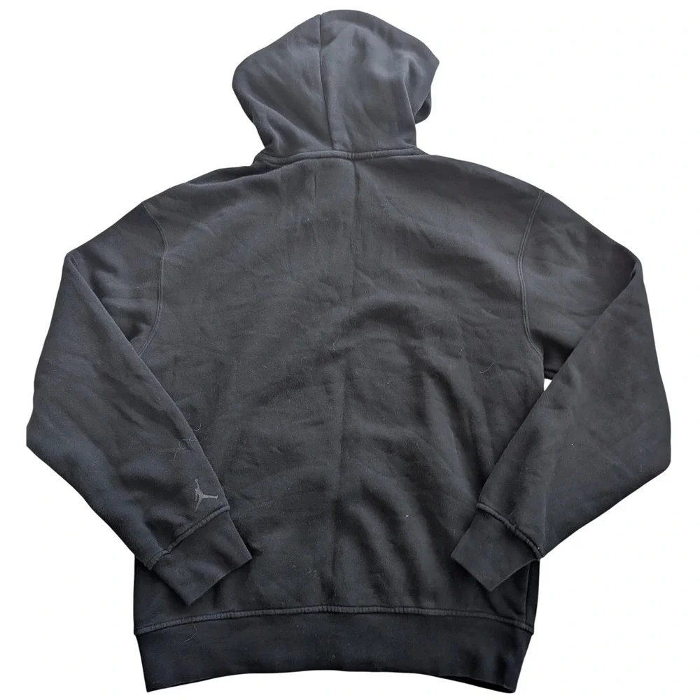 Air JORDAN Essentials Black Graphic Logo Pullover Hoodie‎ Sweatshirt Sz S Nike